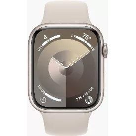 Умные часы Apple Watch Series 9 45 мм Aluminium Case GPS + Cellular, Starlight Sport Band - S/M